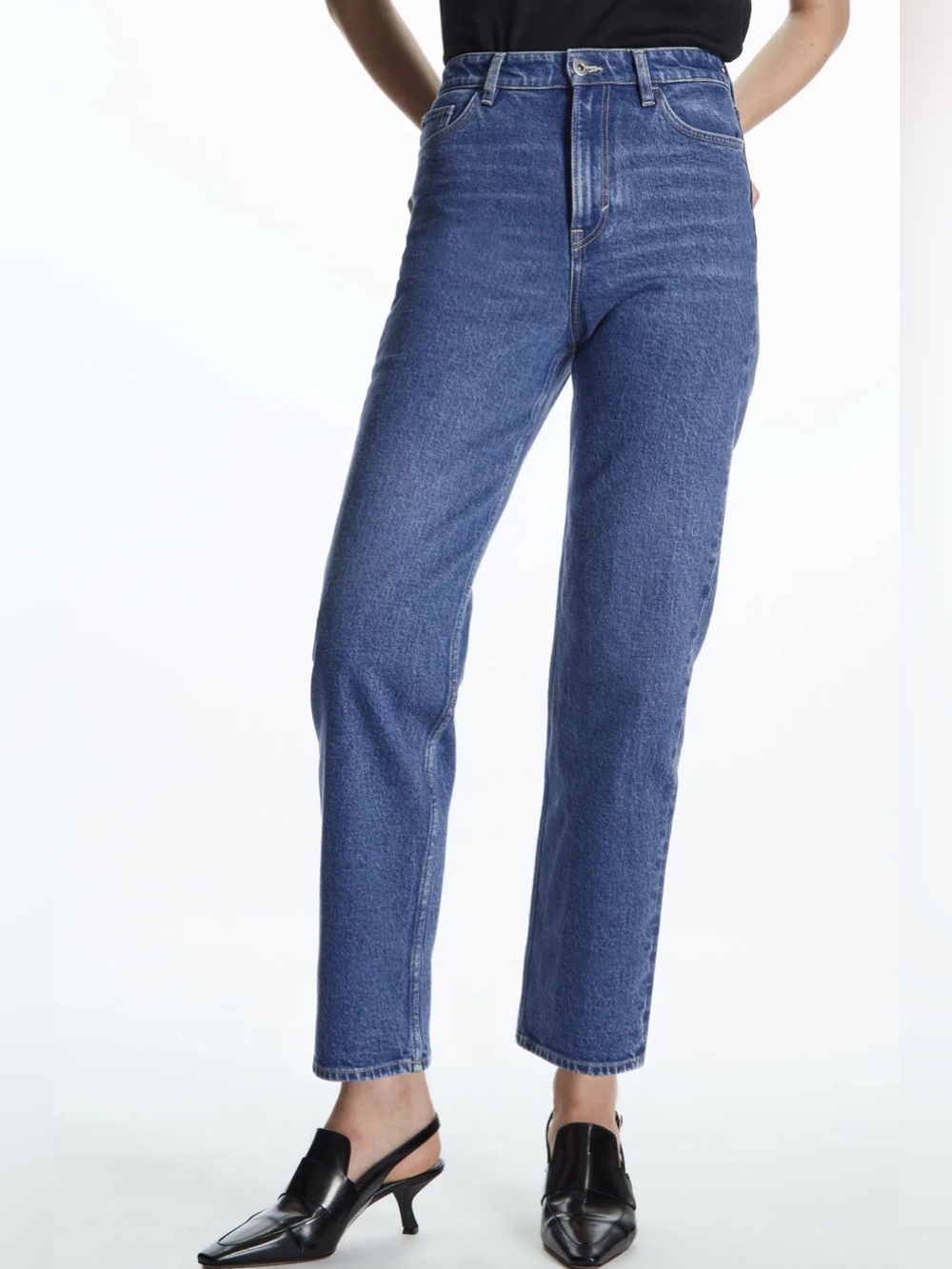 COS • Slim Leg High Rise Ankle Jeans